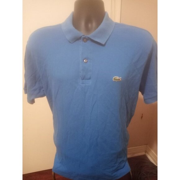 MENS LACOSTE SHORT SLEEVE CLASSIC FIT ROYAL BLUE POLO SHIRT SIZE XL FR 6 - Picture 1 of 12